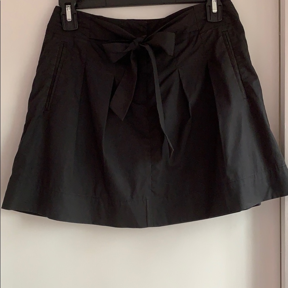 Theory black cotton mini skirt with pockets Size 0